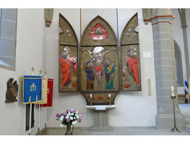Altar- und Straßenschmuck zu Fonleichnam (Foto: Karl-Franz Thiede)